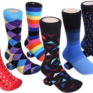 Men's Colorful Dress Socks ( 6 pack ) NWT